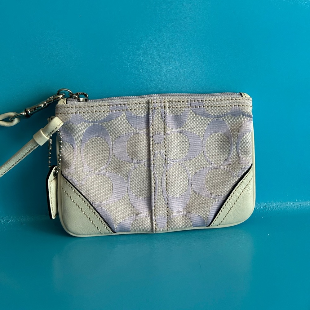 Purple Coach Wristlet